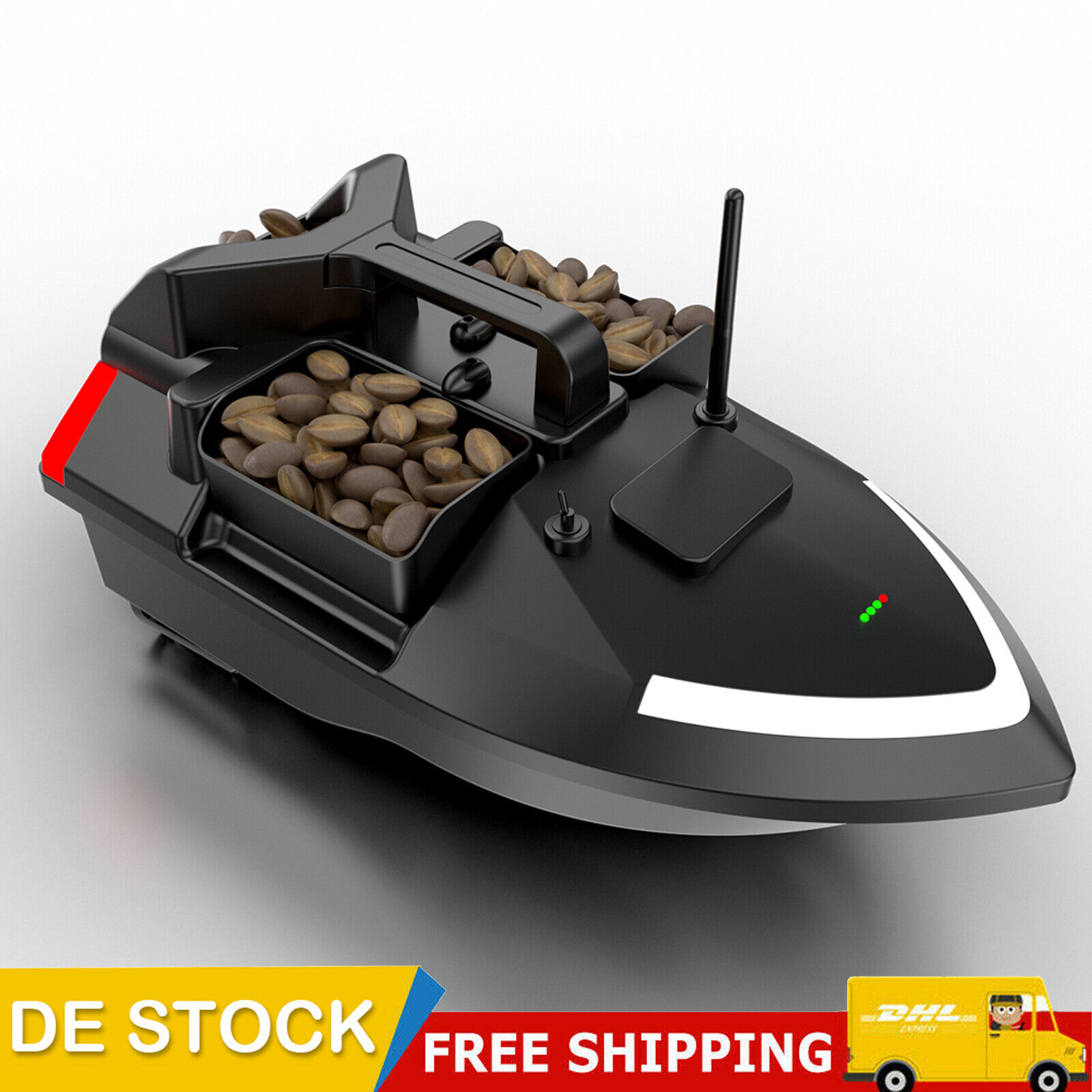 JAYEUW RC Futterboot 500m Reichweite - Köderboot Für Angler