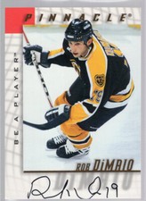 * 1997-98 Pinnacle Be A Player - Autographs [#006] - ROB DiMAIO