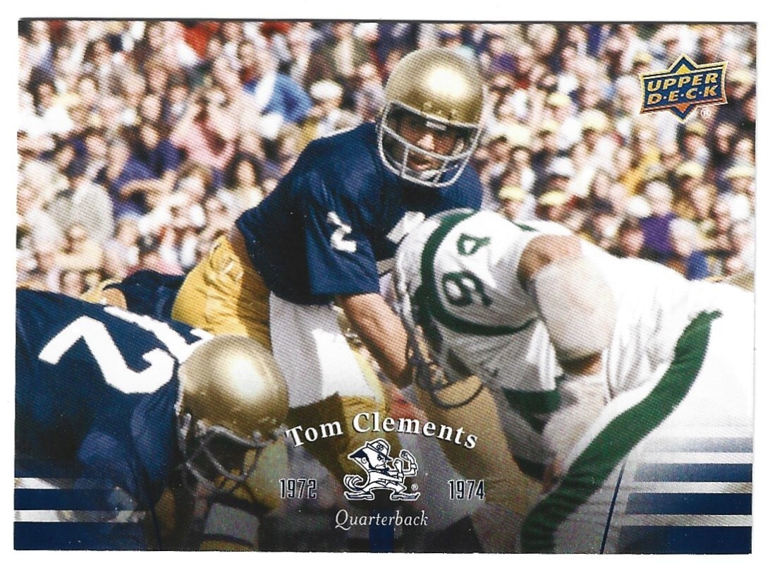 2013 Upper Deck Notre Dame Tom Clements Base # 34