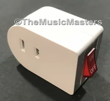 1X Single Outlet AC Wall Plug On/Off LIGHTED POWER SWITCH Electrical Adapter