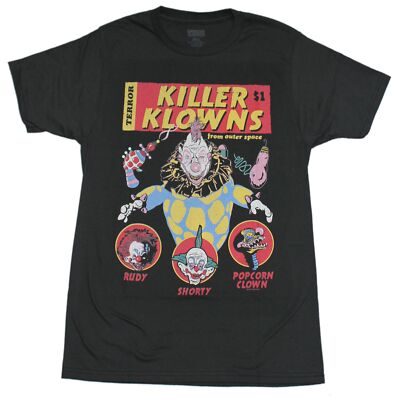 Killer Klowns From Outer Space New Adult T-Shirt  - Comic Style Image