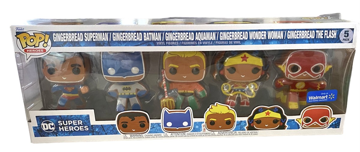 Funko Pop! Heroes: DC Holiday - Gingerbread Vinyl Figure 5-Pack | eBay