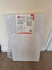 KUDOX CURVED CHROME TOWEL RAIL 400mm X 700mm UNOPENED BOX