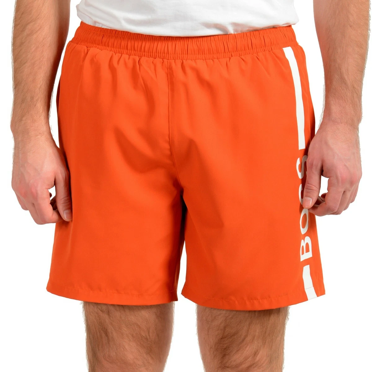 Hugo boss 2024 swim shorts orange