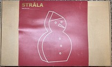 IKEA Strala Christmas 2018 Rare HTF Snowman Light Rice Paper Maria Vinka Lantern