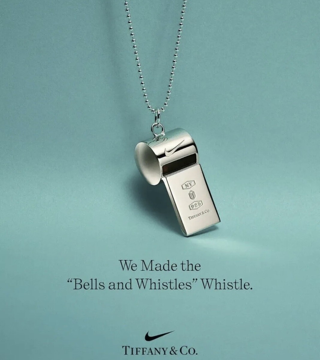 Nike Tiffany Whistle Pendant in Sterling Silver | eBay Nike Tiffany Whistle Pendant in Sterling Silver | eBay