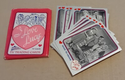   1991 Pack of 10 Different Pacific Trading Cards - I Love Lucy TV Programme (a