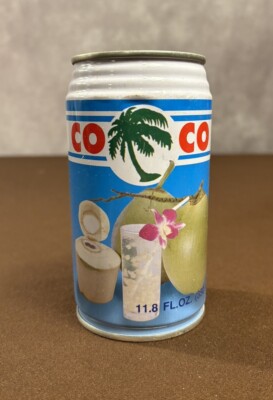 CO CO Coconut Water   Young Juice with Pulp  Agua de Coco  THAILAND 1970s *RARE