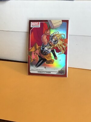 Mighty Thor  2023 Upper Deck Marvel Platinum Red  Rainbow  #135 Nice