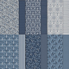 Stampin' Up card kit: COUNTRYSIDE INN blues, timeless, occasional