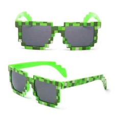 Kids Sunglasses Square Block Pixels Glasses For Boys and Girls Children