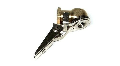 Air Ball Tire Inflator Chuck Brass w/ Holder Clip Air Compressor Hose Accesories