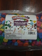 Colorations Jumbo Fun Soft Foam Beads 500Pcs.