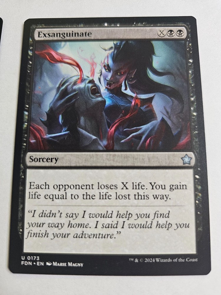 MTG - Exsanguinate Foundations 173