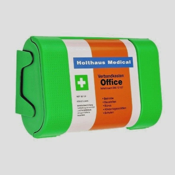 HOLTHAUS MEDICAL DEUTSCHLAND Verbandkasten Betriebe Neue DIN 13157 C Erste Hilfe Betriebe inkl Maske MHD 2030