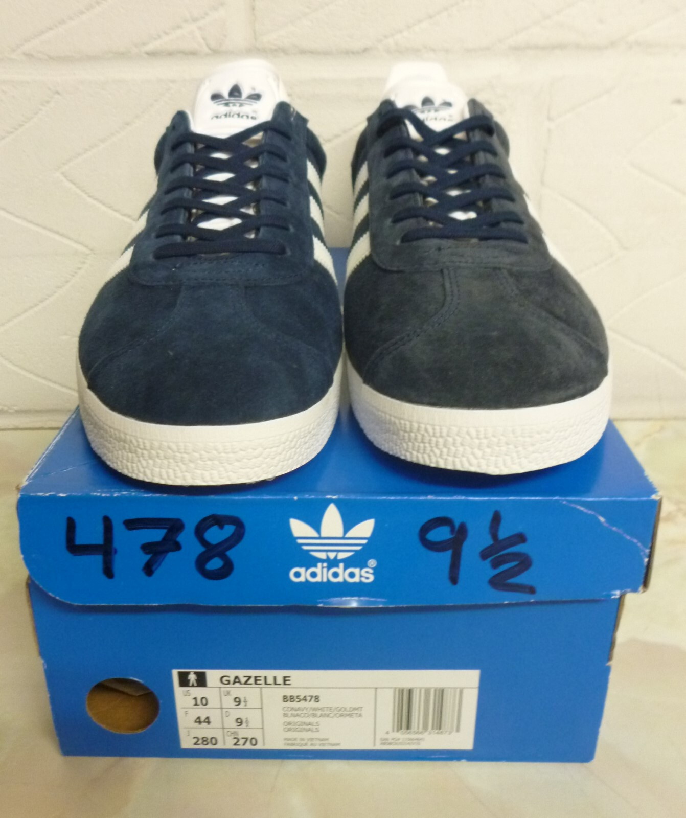 adidas Gazelle Mens Trainers adidas Originals *Defective* Size UK 9.5