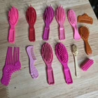 Vintage Lot of 13 Mattel Barbie Doll Hair Brushes Combs Set Accessories