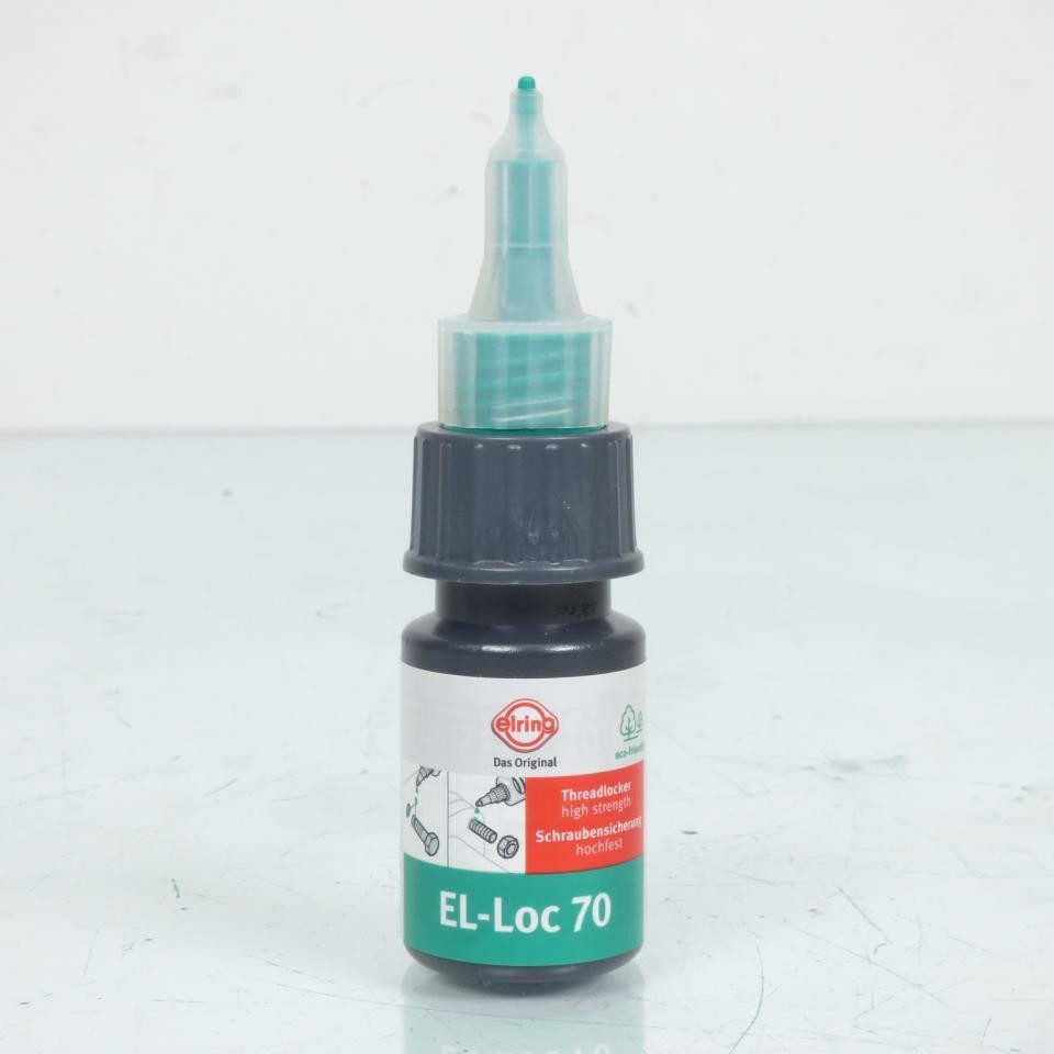 Frein filet vert fort Elring EL-Loc 70 haute résistance pour moto en flacon de 10ml