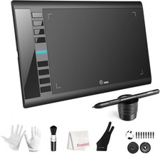 Graphics Drawing Tablet, UGEE M708 10 x 6 inch Large Drawing Tablet 8 Hot Keys
