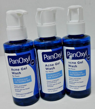 3x PanOxyl Acne Gel Wash for Face with 2 Salicylic Acid 6.5 fl oz
