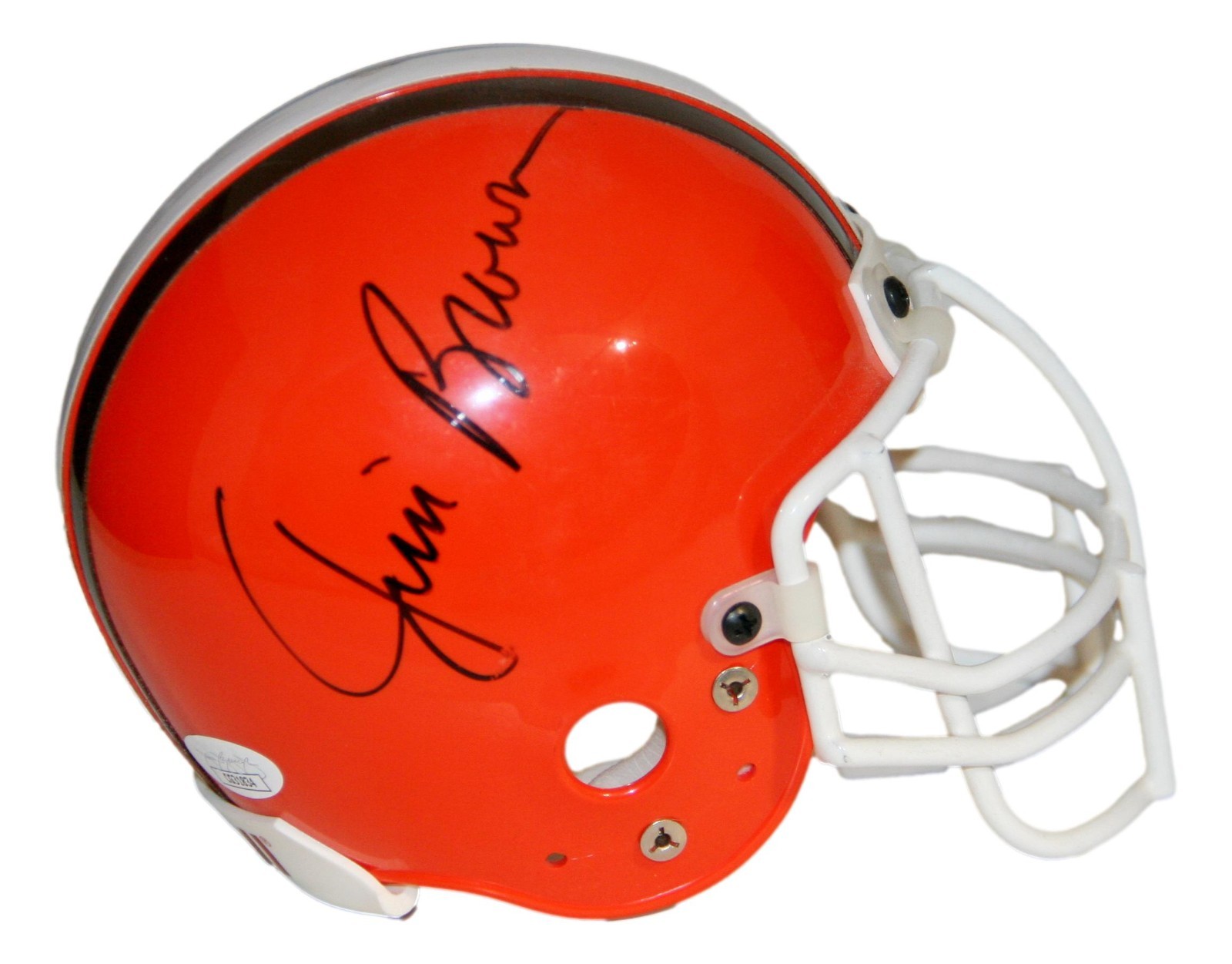 Jim Brown Autographed Signed Cleveland Browns Football Mini Helmet JSA 