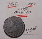 Photo of a 1812-P Large Cent from an eBay listing that sold on Jul 11, 2026