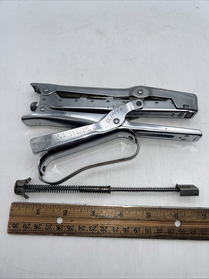 ACE Clipper Model 702 Chrome Stapler Use No 700 Staples | eBay