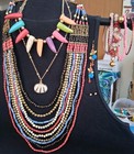 Lot Of 10 Tribal Ethnic Style & Theme - Mixed Jewelry Ncklaces Brcelets Errings — photo 1