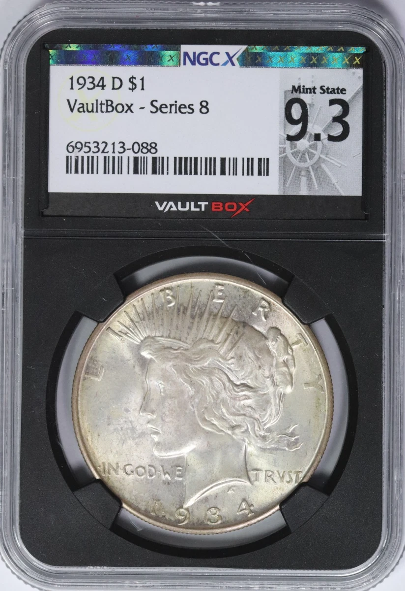 MS 63 Graded 1934 Year Peace Dollars (1921-1935) for sale | eBay