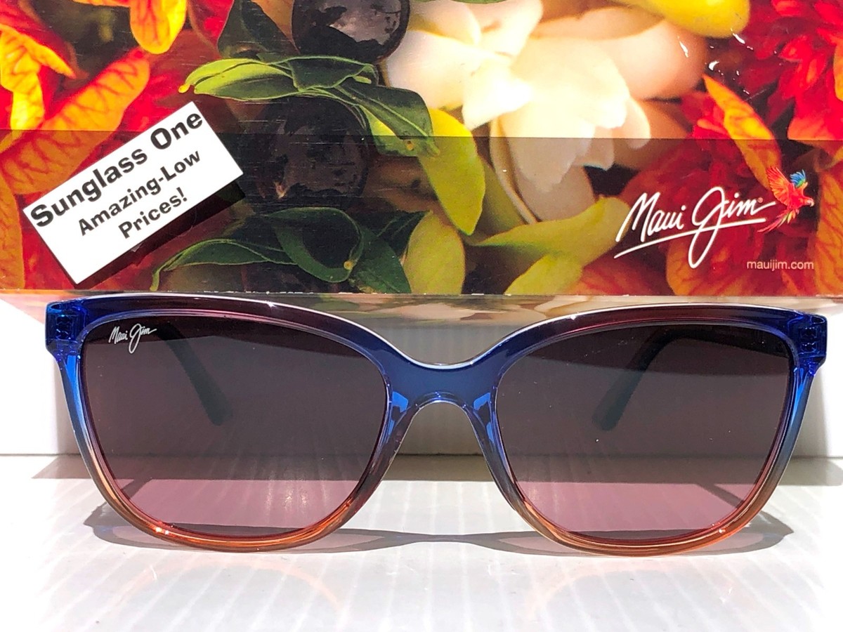 Maui Jim HONI Sunset Blue Orange POLARIZED Rose GLASS Lens