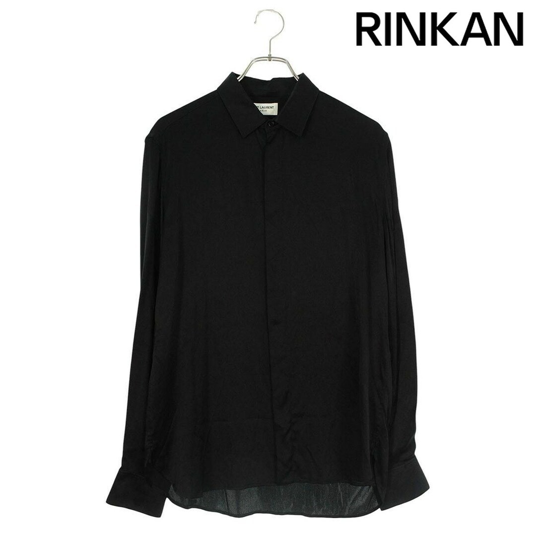 Saint Laurent Paris 646850 Y900R camicia seta manica lunga uomo 37 usata e68100a651