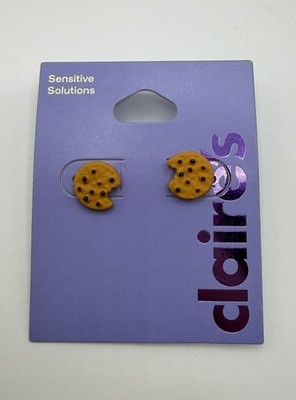 Claires - Chocolate Chip Cookies   -  Sensitive Stud Earrings