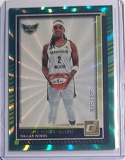 Myisha Hines-Allen 2025 Panini Donruss WNBA Teal Laser /125 #65