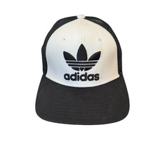 Adidas Adicolor Classic Curved Black White Trucker Cap Logo NWOT