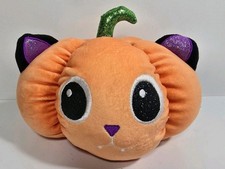 HugFun Kitty Cat Pumpkin Plush Halloween Plush 8" X 6"