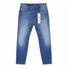 DIESEL Eazee-NE 0837T Women's Jeans W25 Blue Jogg Sweat Boyfriend Crop Style *