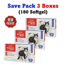 3X Antinol EAB 277 Supplement Health For Cats Pet Nourish Bones Joint 60 Softgel