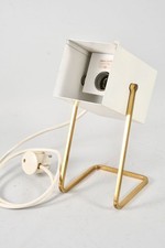 G76P10- Mid Century Lampa stołowa Kaiser Lights Metal około 1960 roku