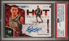 Payton Pritchard 2020-21 NBA Hoops Hot Signatures Red #07/25 Rookie Auto PSA 9