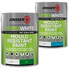 Zinsser Perma White Interior Paint Anti Mould Protection - Matt or Satin