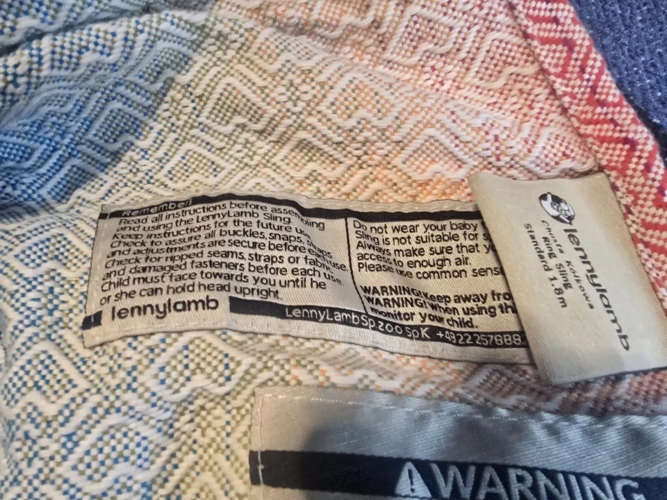 Lenny Lamb Portaeslinga Infantil Arco Iris 🌈 Correa Ajustable Corazones Foto 3 de 4