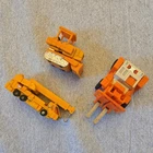 Vintage GoBots Bandai Tonka Lot - Crane Brain, Spoons, Dozer. 1984