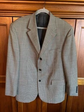 Gianfranco Ruffini Italy Men’s 44S Wool Houndstooth Blazer Jacket Sport Coat