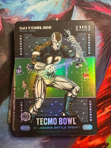 Bo Jackson Battle Arena Tecmo Bowl Switchblade Ice Battle Foil Travis Hunter RC