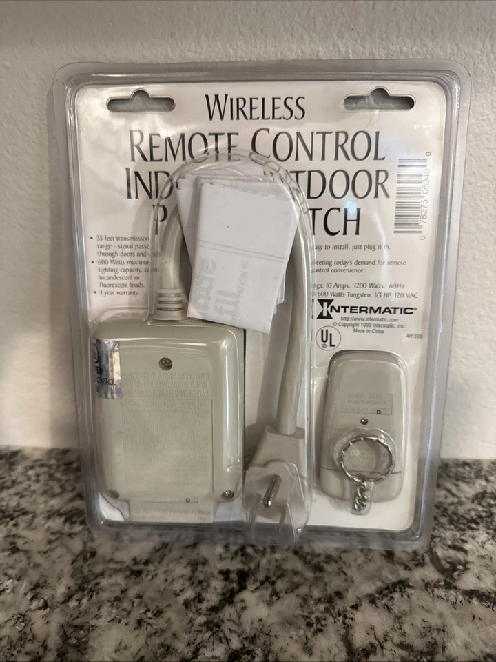 Intermatic Wireless Remote Control Indoor/Outdoor HB12RC Power Switch NOS - Image 2 of 4