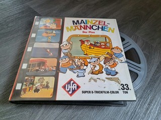 Super 8 Film Die Mainzelmännchen 120m color Tonfilm 4 x 30m gekoppelt