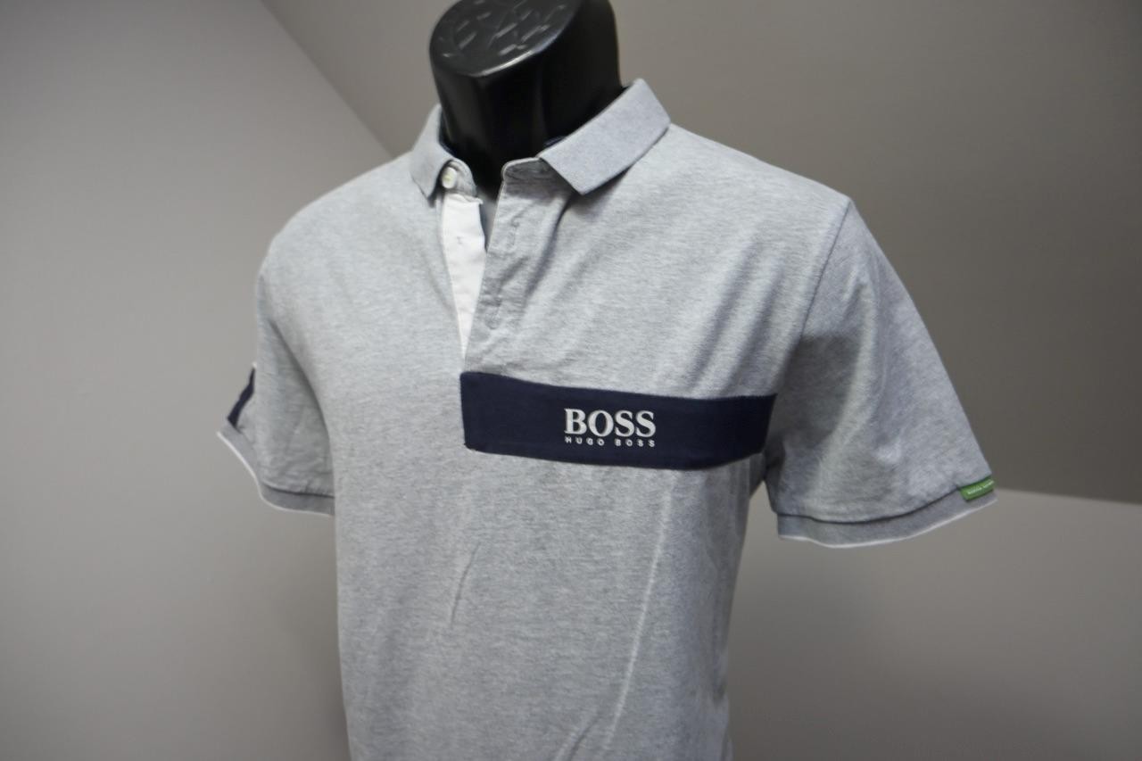 Hugo Boss Martin Kramer Polo Gray Short Sleeve Casual Shirt Mens Size Large thumbnail 3