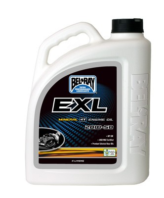 Bel Ray Lubricants 99100-B4LW EXL MINERAL 4T ENGINE OIL 20W-50 4L