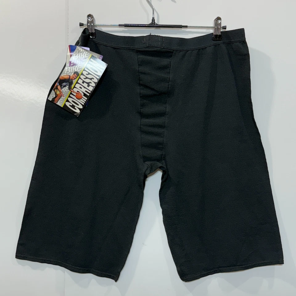 Shorts de bicicleta masculino XXL preto compressão bicicleta ciclismo elástico real 34X12 novo com etiquetas - Imagem 2 de 4