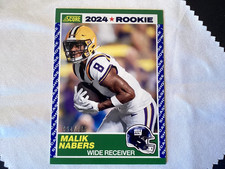 2024 Score - Nfl Draft Malik Nabers #6 Showcase /100 (RC)